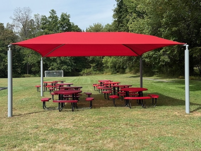 Thank you to our amazing and generous PTO for donating our brand new shade structure.  What a great space for snack, classroom lessons, recess, BRCARES, and for the community to use during night events.