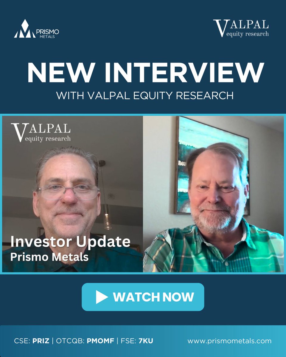 Our CEO &amp; Chief Geo joined <a href="/valpal_research/">valpal</a> for a deep-dive on the full Prismo story!

They cover:
• Why high-grade #silver may have been left at Silver King
• 3 ways Silver King can get bigger
• CEO's vision for 2026

FULL INTERVIEW: loom.ly/eu8Ux9Y

$PRIZ #Mining
