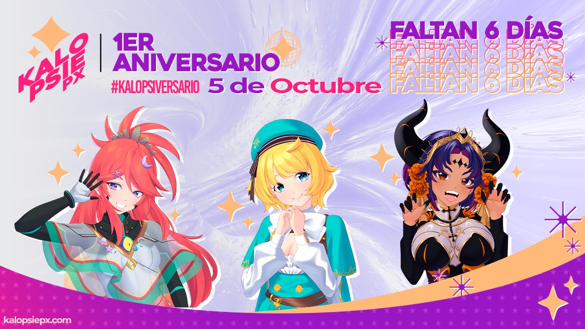 ¿Estás listo para celebrar el 1er Aniversario de KalopsiePX?

¡Estamos a solo 6 días de festejar y queremos que nos acompañes en este viaje sin fin! 🚀

¿Recuerdan cuáles fueron sus primeras impresiones de nosotros?✨

#Kalopsiversario