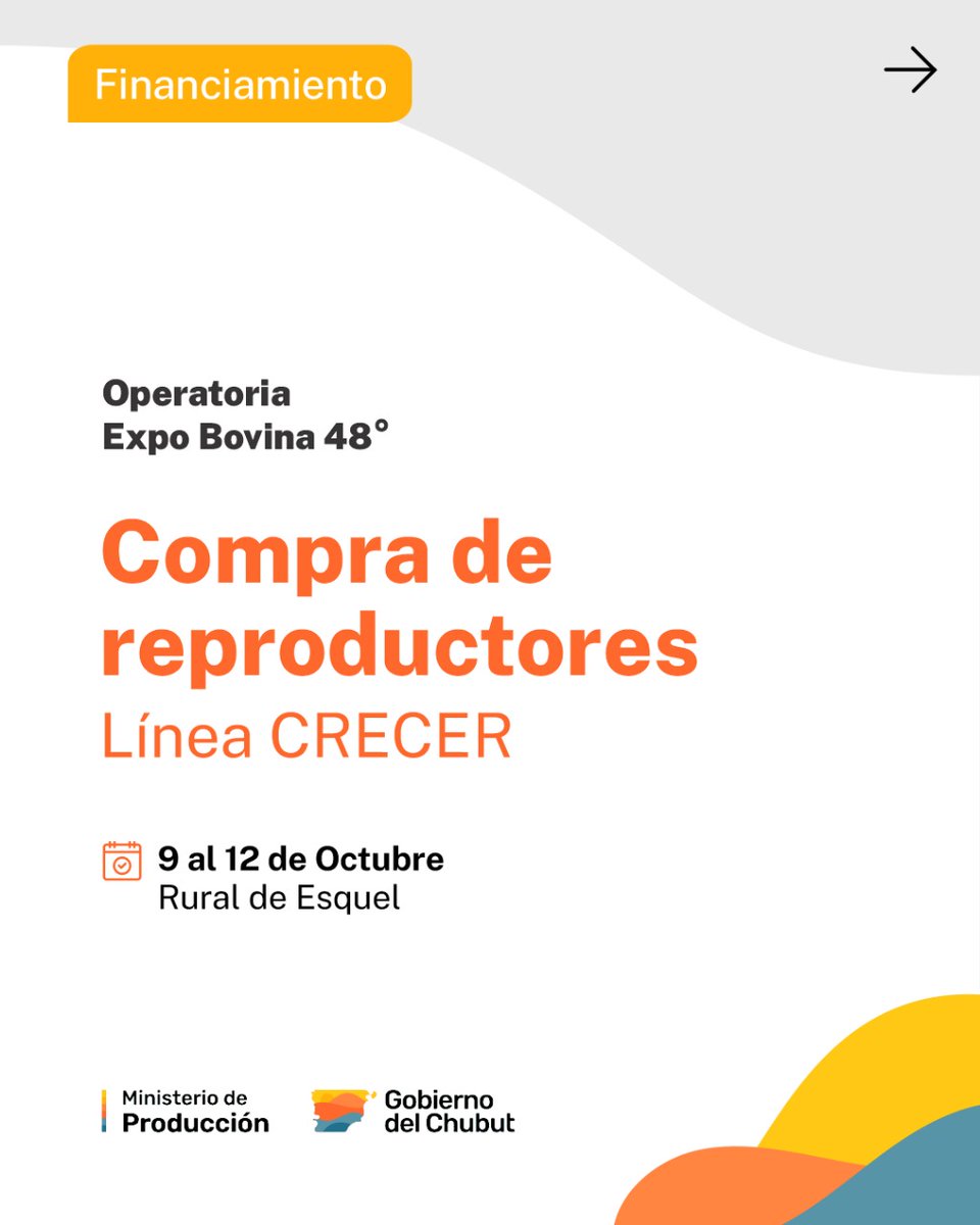 Ministerio de Producción Chubut tweet media