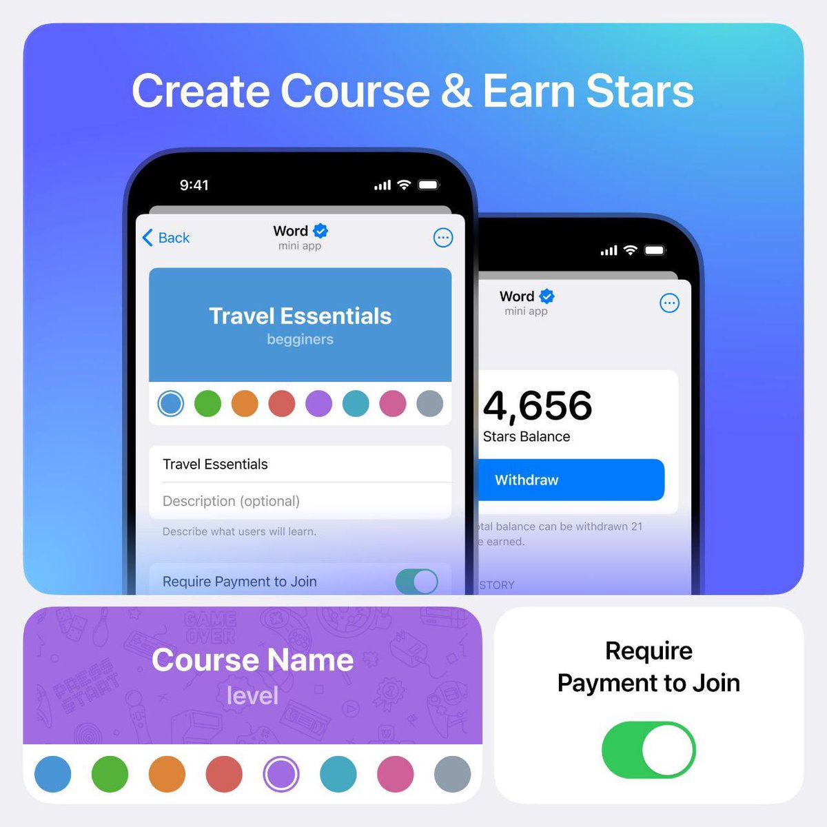 Word in Telegram tweet media