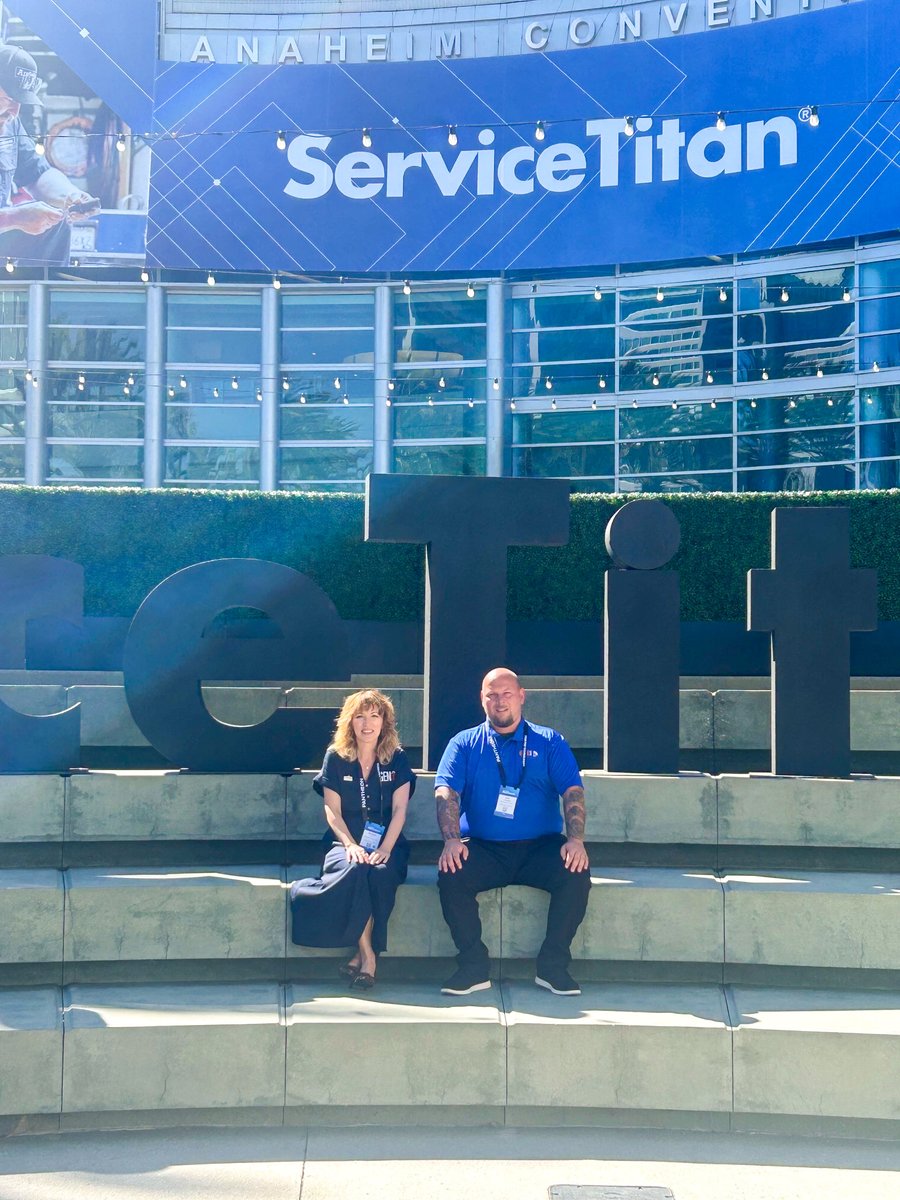 Gen3Electric's tweet image. Debbie &amp;amp; Jim took GEN3 all the way to Anaheim for @ServiceTitan Pantheon 2025! Learning the latest to keep Philly’s homes powered &amp;amp; comfortable. 🚀🚀 #GEN3 #ServiceTitan #Pantheon2025 #HVAC #Electrical