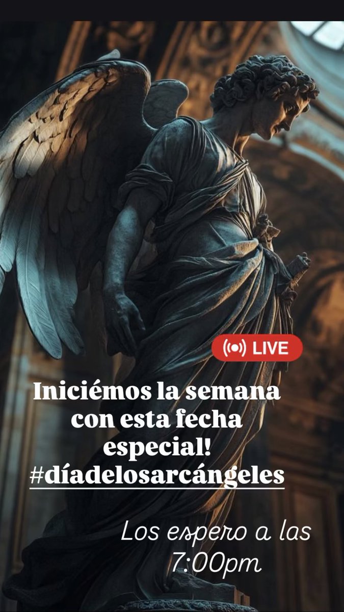Los espero hoy a las 7:00pm (Mx). #Livestream #instalive en: respuestangelical
#diadelosarcangeles 
#ULTIMAHORA 
#EfectoPositivo
