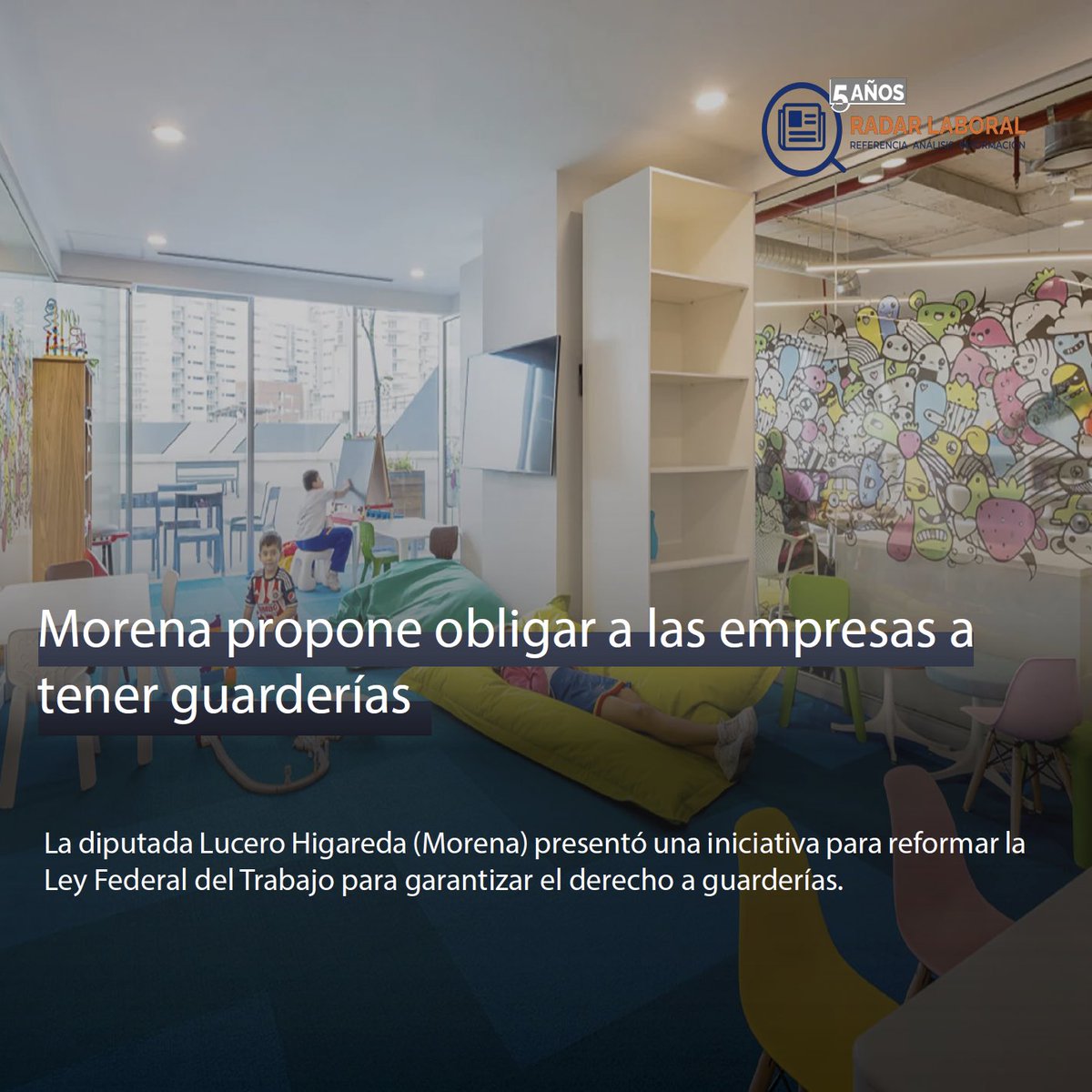 LaboralRadar's tweet photo. Morena propone obligar a las empresas a tener guarderías
.
📲Lee el artículo completo en el siguiente link:
https://t.co/joLHOZzsIx

#JSB #RadarLaboral #derecholaboral #noticias #noticiero #noticiasmexico #notícia #noticias24 #laboral #laborales #seguridadlaboral https://t.co/2QQwY3qtBJ