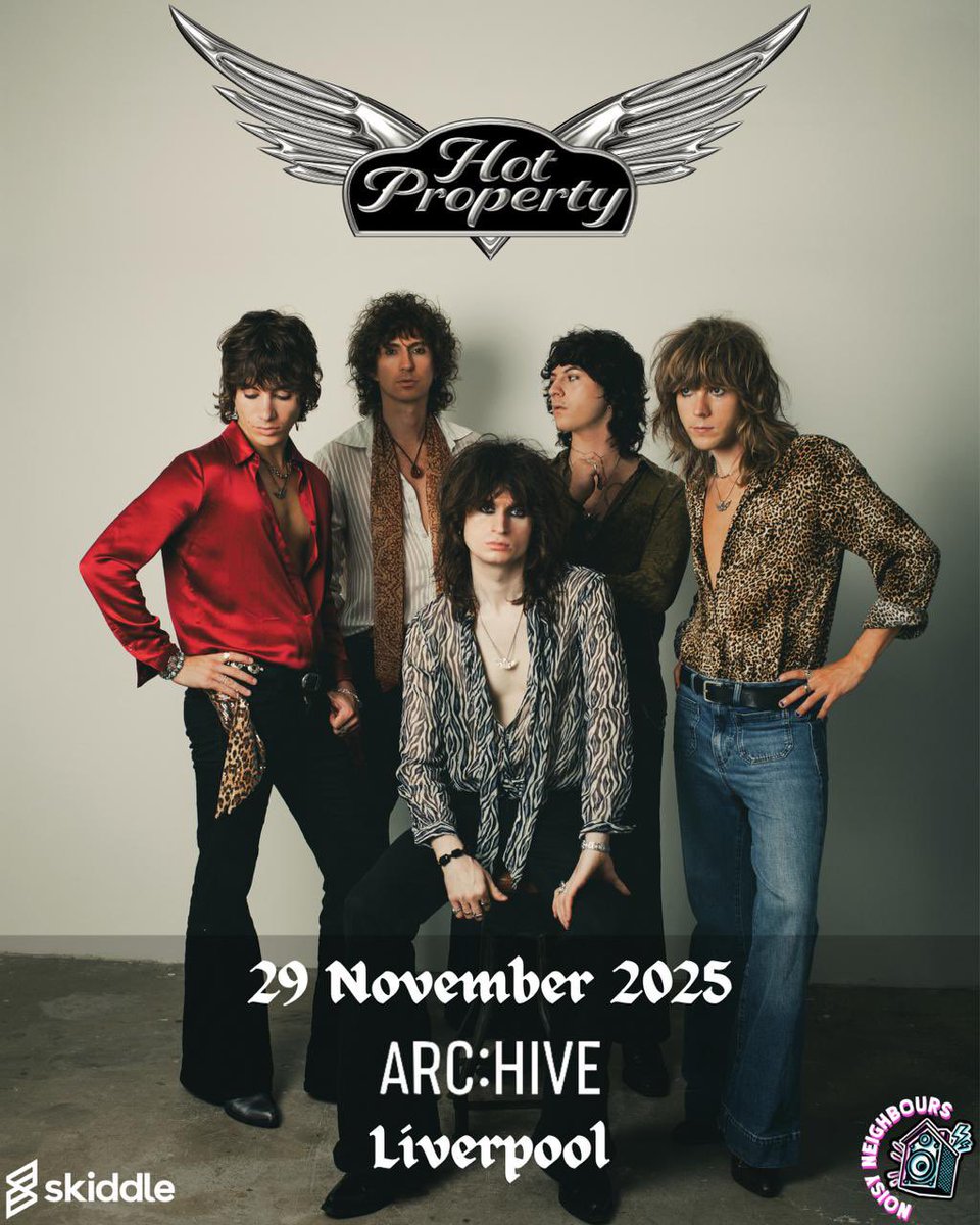 NoisyPromotions's tweet photo. NEW SHOW ADDED 🚨
@hotpropertymusic will be headlining @archive_liverpool on Saturday 29th November 2025🔥
Supports to be announced ‼️
Tickets - https://t.co/NH6KHPb38M
#hotproperty #newshow #ukmusic #rock #archiveliverpool #liverpoolmusicscene https://t.co/tPHwLTMnUC