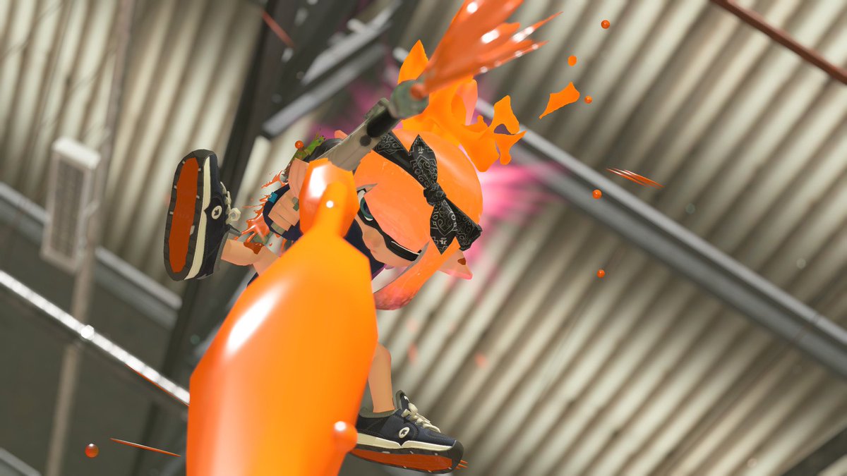 この輪の中に1本線が通ってるみたいな弾の出方とても良いな
#スプラトゥーン3 #Splatoon3