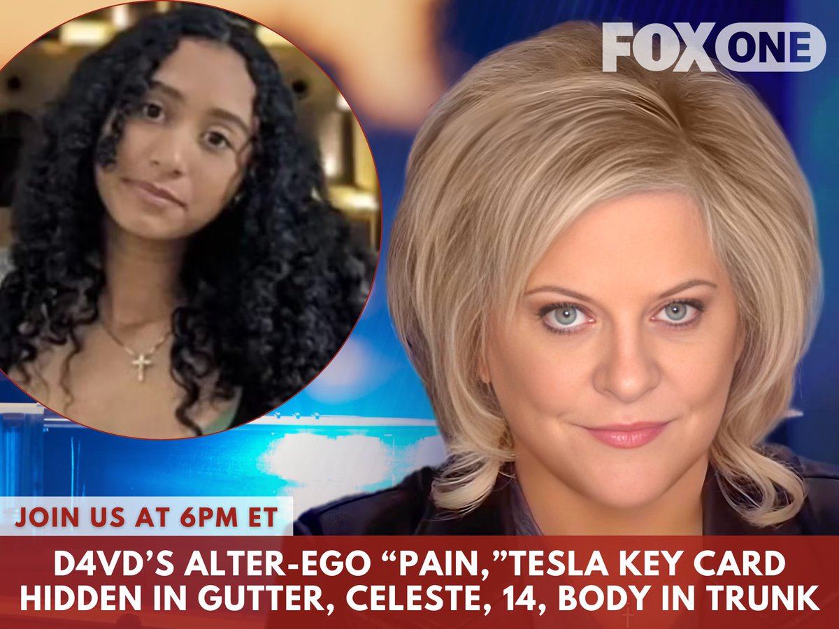 NancyGrace's tweet image. Singer D4vd eyed after #missing teen found dead in his Tesla. Car ticketed 11 days before body discovered. Nancy Grace investigates tonight on #CrimeStories. Join us at 6 PM ET on @watchfoxone: bit.ly/3V1Lz0j