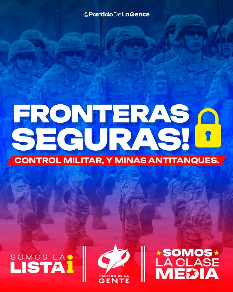 ChilePDGcl's tweet photo. #PropuestasPDG | El tráfico que hay en la frontera es gigantesco, no solamente tráfico humano, infantil, de droga.

La gente del norte está sufriendo diariamente y necesitamos accionar y dar señales de apoyo.

¡LLEGÓ EL MOMENTO DE LA CLASE MEDIA!

#pdg #partidodelagente https://t.co/2OH9EWfmq1