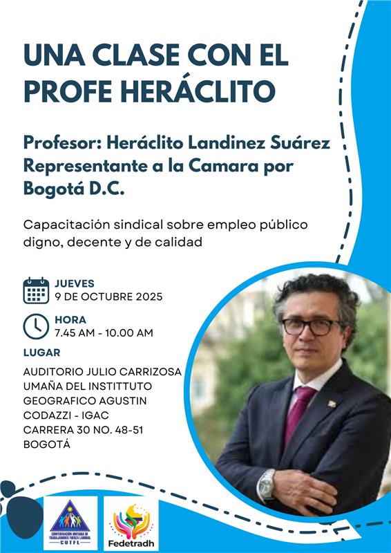 Desde <a href="/spc/">Balitang San Pablo</a>, extendemos la invitación a inscribirnos y participar activamente en la siguiente capacitación sindical presencial sobre empleo público digno, decente y de calidad con el Profe <a href="/HERACLITOL/">HERACLITO LANDINEZ S</a>

Inscripciones:
forms.office.com/r/F8PP9UNmbJ