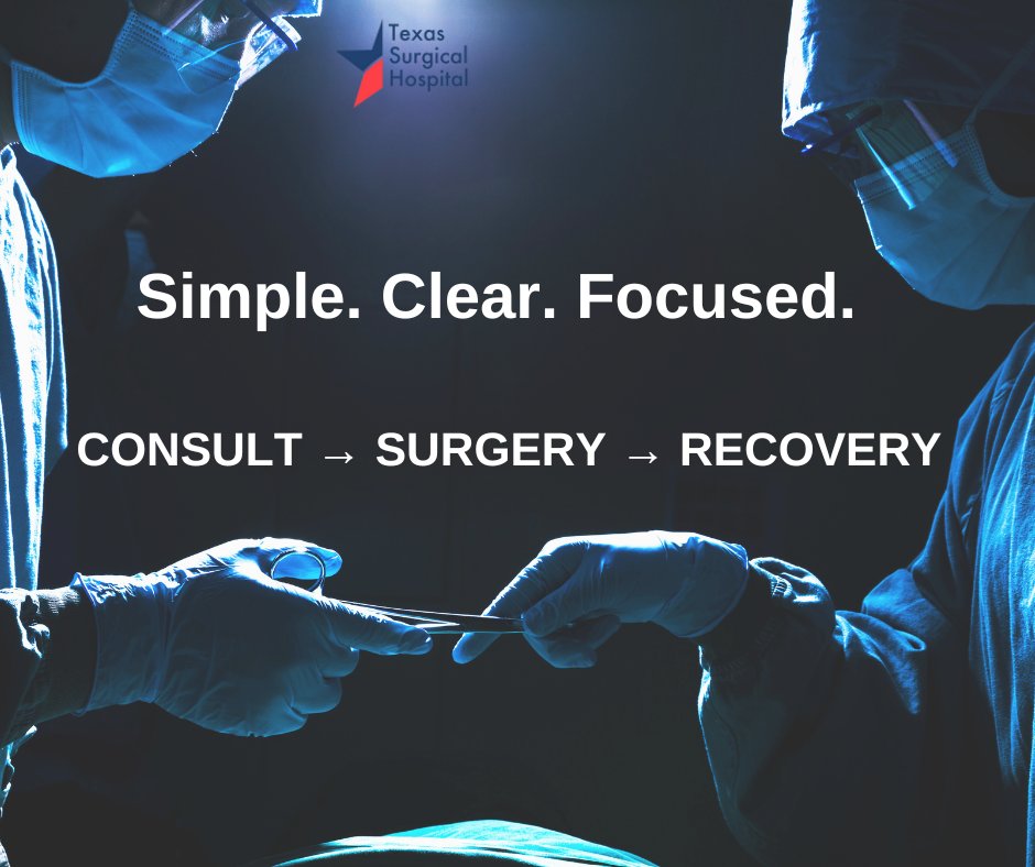 TexasSurgical's tweet photo. Healthcare can feel complicated. We simplify it.
At Texas Surgical Hospital, our focus is on efficient scheduling, clear communication, and a streamlined process from start to finish.
No surprises. Just care.

#SurgicalEase #TexasSurgical #PlanoHealthcare https://t.co/bHORwfpASc