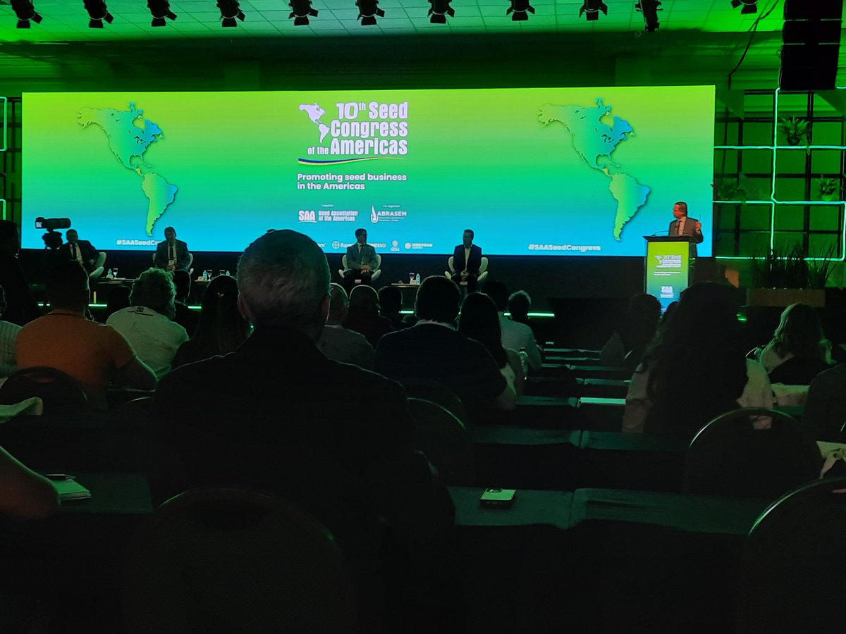 En nuestro 1er año como Socio Regular de la Seed Association of the Americas (SAA), estamos participando en su 10mo Congreso, en Foz do Iguazú, Brasil.
El evento une a la Industria de Semillas del continente americano.  🌎

#SAASeedCongress
