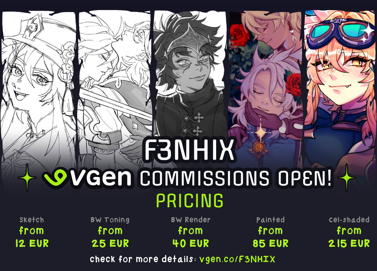 Might be starting my freelxnce adventure soon so updated these accordingly♥️ Y'know the drill... ty for spreading the word!✨
#VGenComms
