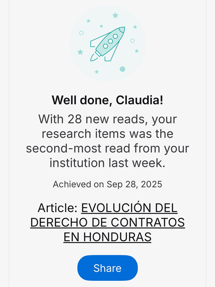 Siempre valoro recibir estas notificaciones. Agradezco especialmente a mis colegas de profesión, que siguen encontrando valor en mi trabajo académico y reconociendo mi labor. Son recordatorios de que compartir conocimiento también es una forma de servir. #DerechoDeContratos