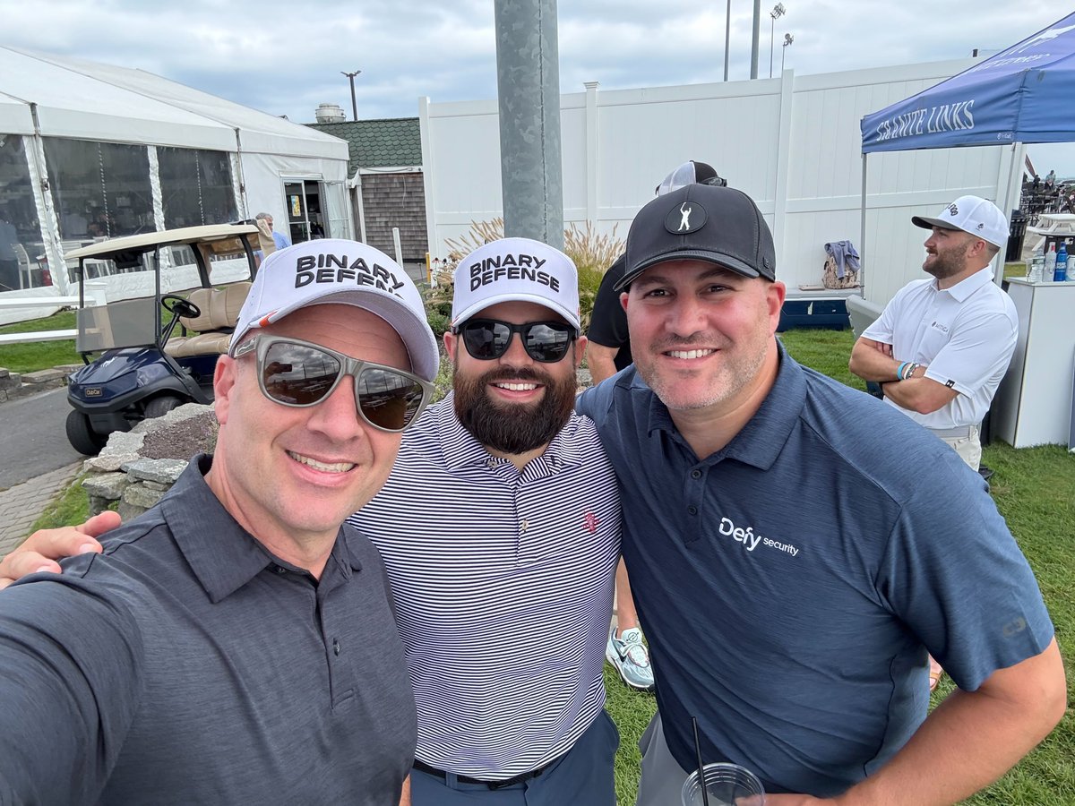 Binary_Defense's tweet image. Golf + cybersecurity = strategy, precision, and focus. Thanks to Defy Security for a great day on the green, where staying sharp in security met staying sharp on the course.