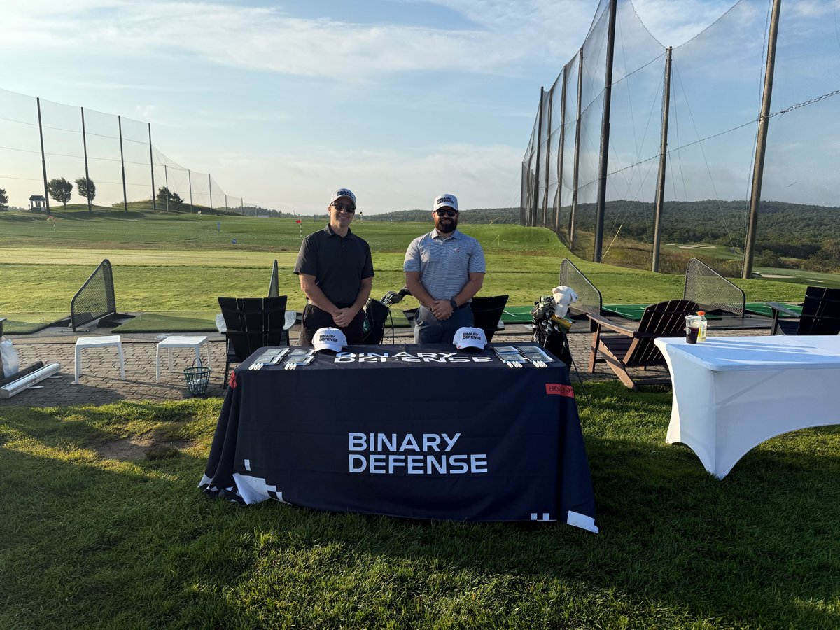 Binary_Defense's tweet image. Golf + cybersecurity = strategy, precision, and focus. Thanks to Defy Security for a great day on the green, where staying sharp in security met staying sharp on the course.