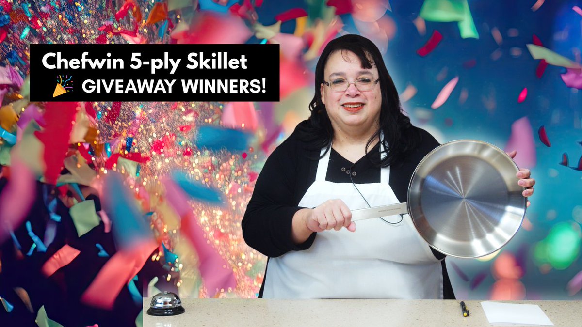 AmyLearnstoCook's tweet image. 🎉 And the Chefwin 5-Ply Skillet Goes To… | GIVEAWAY WINNERS! For the video, visit Amy Learns to Cook on YouTube! #cookware #triplycookware #chefwin #skillet #frypan #cooking #amylearnstocook  youtu.be/eUFs3809XTk?si… via @YouTube