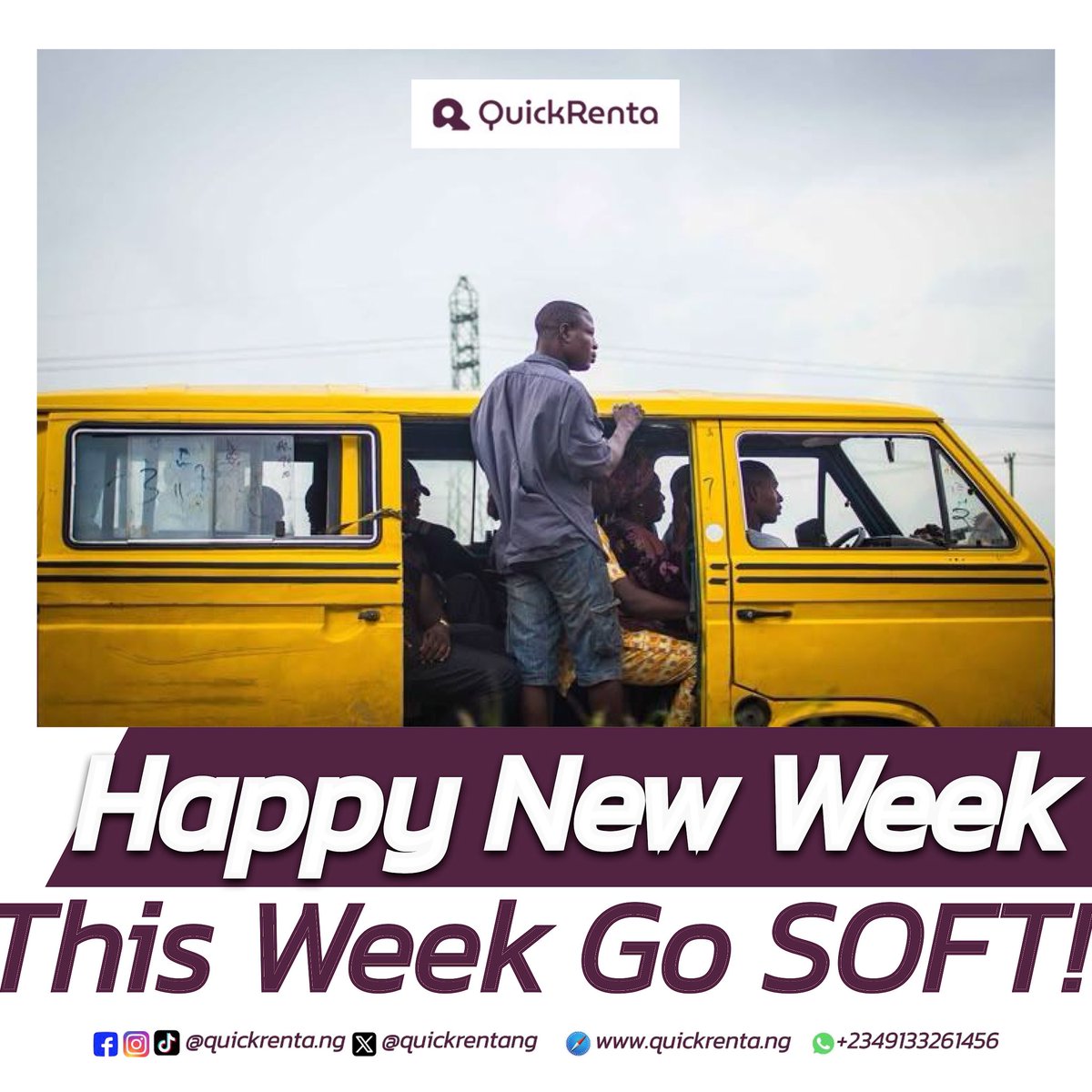 QuickrentaNG's tweet photo. Happy New Week My People 
We dey always reason una matter because we care. 
This week go bring better blessings and more wins for you! 🙌.
No forget to follow us for gist wey go help you secure comfortable and affordable houses:
📲 X: @QuickrentaNG https://t.co/6oeZ1Jd7gQ