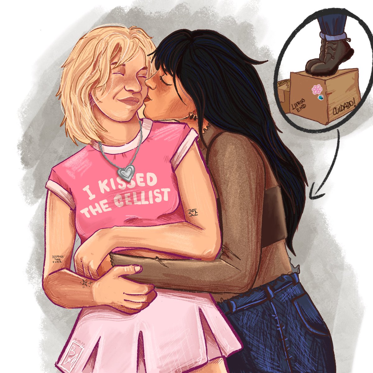 Oii, alguém com saudades dessas? 

(que sdd de desenhar minhas meninas) 
#wenclair #wenclairfanart #fanart #Wednesday #enidsinclair