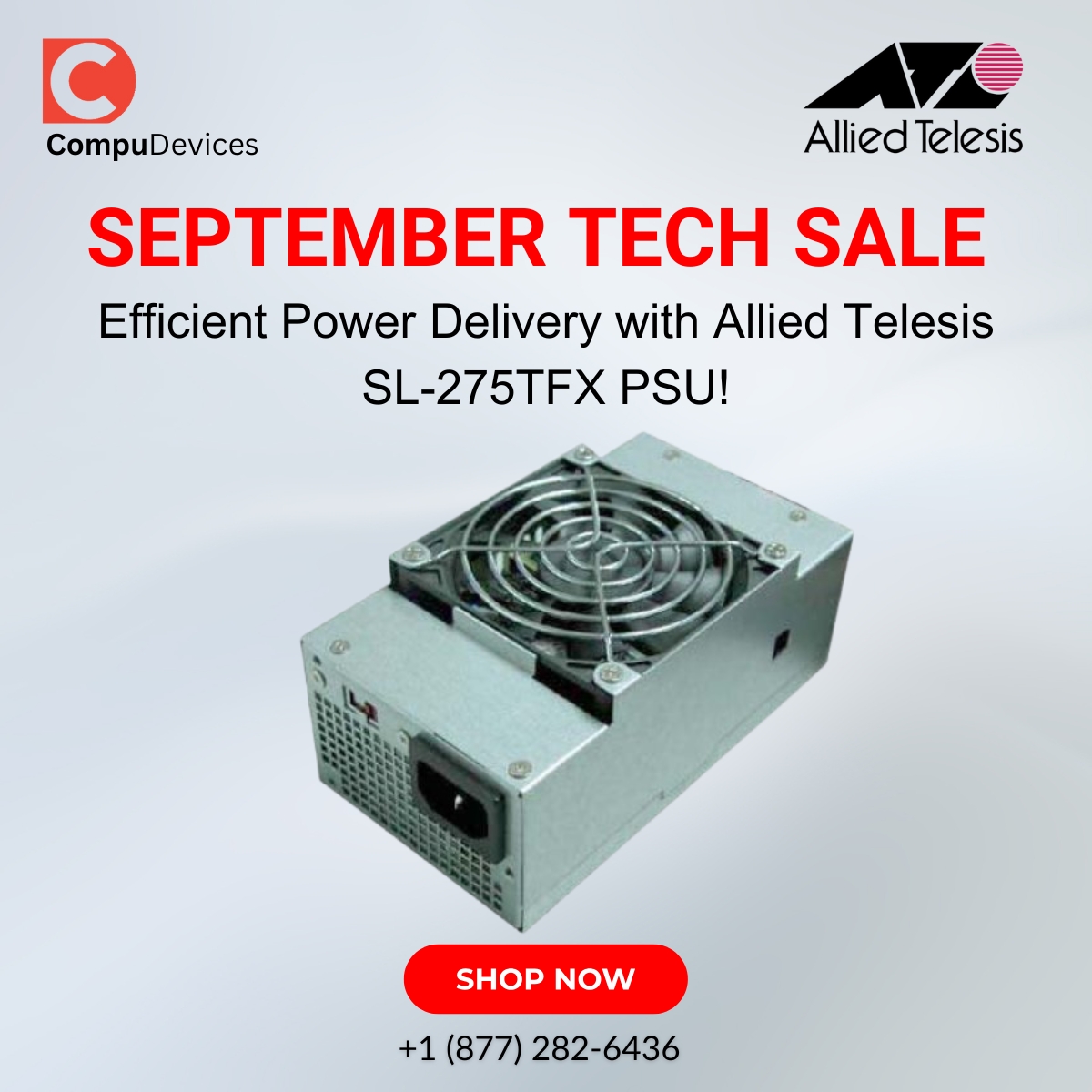 CompuDevices's tweet image. Efficient Power Delivery with Allied Telesis SL-275TFX PSU !
#SL275TFX #Allied #Telesis275Watts #TFX12V24Pin #PowerSupplyUnit #Septembersale2025 #Compudevices #shopnow #computerHardwareAccessories #PSU #PowerSupplies #ATXPSU