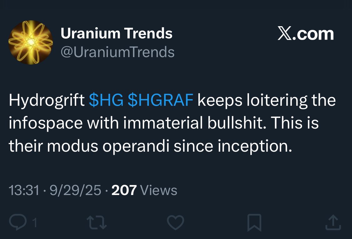 Imagine your entire Twitter account, every single tweet, is only there to dog on hydrograph while promoting an inferior company, just yelling into the void day by day and blocking anyone who proves you wrong. Sad sad existence. Obviously big mad #HGRAF