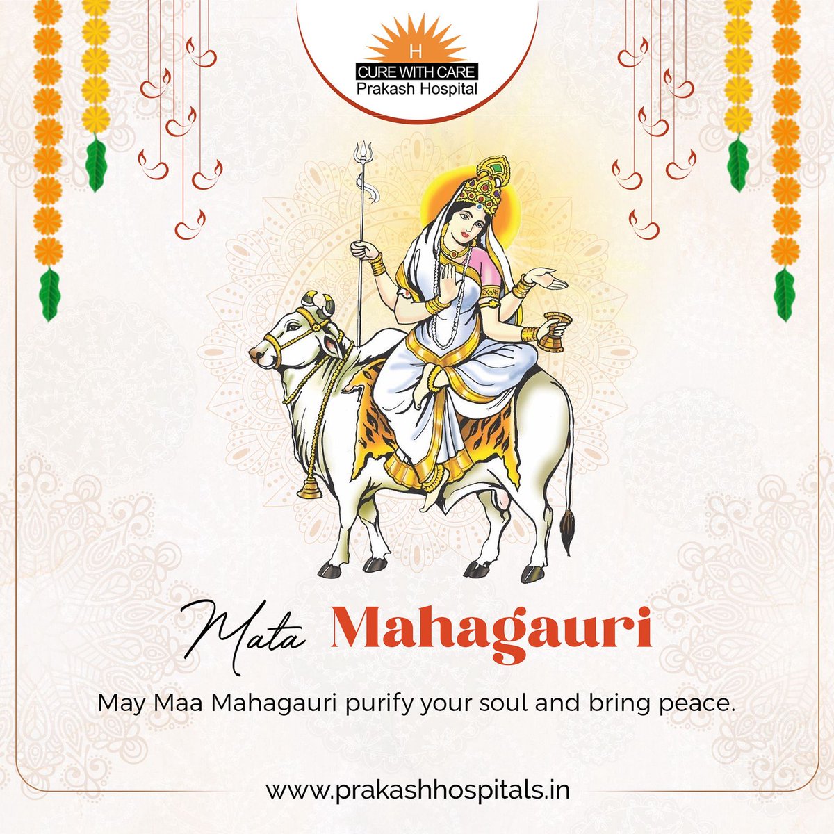 HospitalPrakash's tweet photo. Wishing you health, harmony, and happiness as we celebrate the divine blessings of Maa Mahagauri. 🌸✨
#Navratri #MaaMahagauri #PrakashHospital
Phone: +918826000033
Website: https://t.co/HTcgjb7elX https://t.co/Hfb5bLrgfP