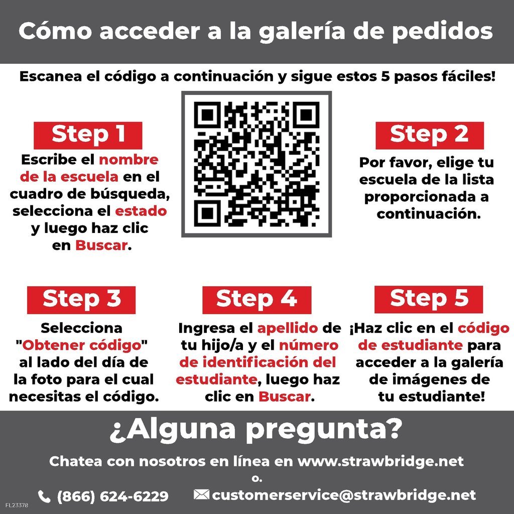 FTBMS Picture Day Update!
Parents, if you haven’t ordered your child’s pictures yet, use our NEW Code Lookup Tool! Scan the QR code on the flyer and follow instructions. Student last name &amp; ID required.