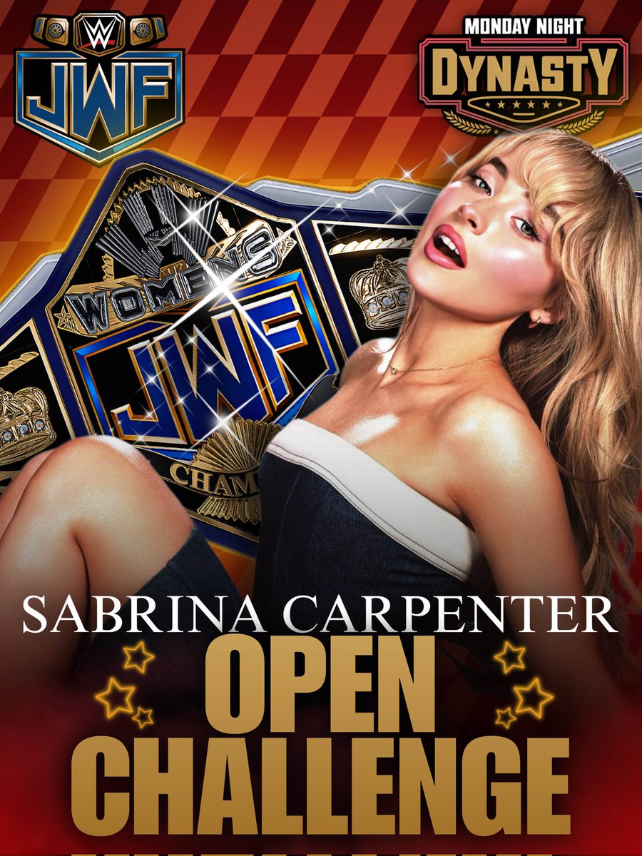 JWF (@officialjwfx) on Twitter photo TONIGHT:
THE <a href="/bunniesmcintyre/">lesley ๐ก</a> OPEN CHALLENGE for the JWF women's championship.
Sabrina & the JWF women's champion <a href="/caprhisunn/">๐ค ัฯฯฯะบั ัะฝฮนฮฑ ๐</a> (Bozilla) will start in the ring. Who will join them in this MASSIVE open challenge match? TONIGHT:
THE <a href="/bunniesmcintyre/">lesley ๐ก</a> OPEN CHALLENGE for the JWF women's championship.
Sabrina & the JWF women's champion <a href="/caprhisunn/">๐ค ัฯฯฯะบั ัะฝฮนฮฑ ๐</a> (Bozilla) will start in the ring. Who will join them in this MASSIVE open challenge match?