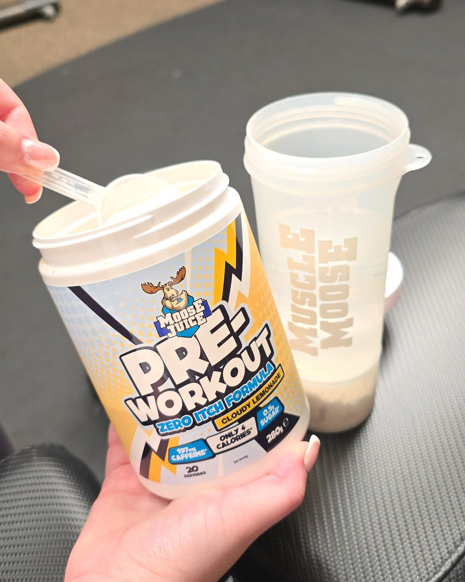Epic energy incoming for @c1aireharper!

What's Moose Juice Pre-Workout fuelling for you this week?  💪 Gym? 🏋️ CrossFit? 💃 Dance? 🏉 Rugby? Let us know below 🤩