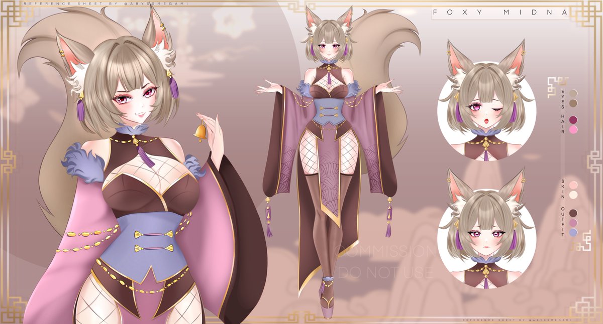 abyssmegami's tweet image. Finished   character sheet for @foxy_midna 

Thinking about opening up ref  sheet comms soon! 

So here’s a little interest check:
🐾 Would you be interested in this kind of cm?
🐾 What would be a comfy price?
Your feedback   means  a  lot! 💕🌟

#refsheet   #artmoots #Vartist