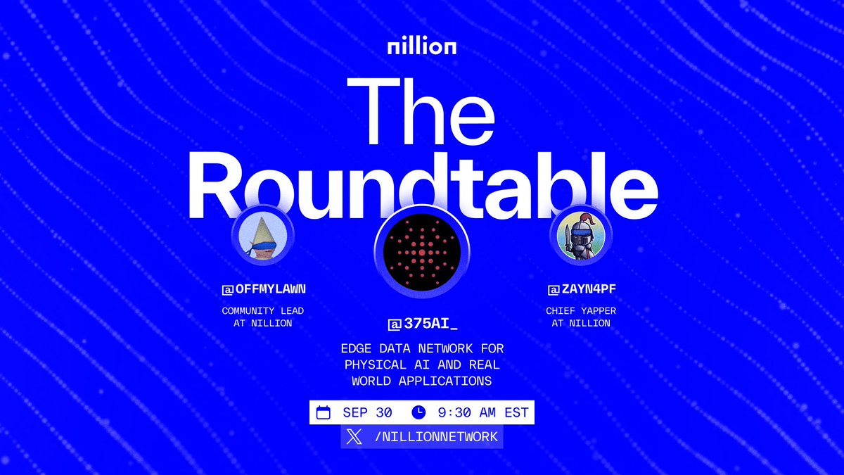 nillion_id's tweet photo. Komputasi berfokus pada privasi bertemu dengan kecerdasan edge berbasis AI.

Bergabunglah dengan roundtable kami bersama @375ai untuk membahas bagaimana jaringan terdesentralisasi menghadirkan kecerdasan real-time tanpa mengorbankan privasi.

Setel pengingat di bawah 👇 https://t.co/bvMo1kkWdJ