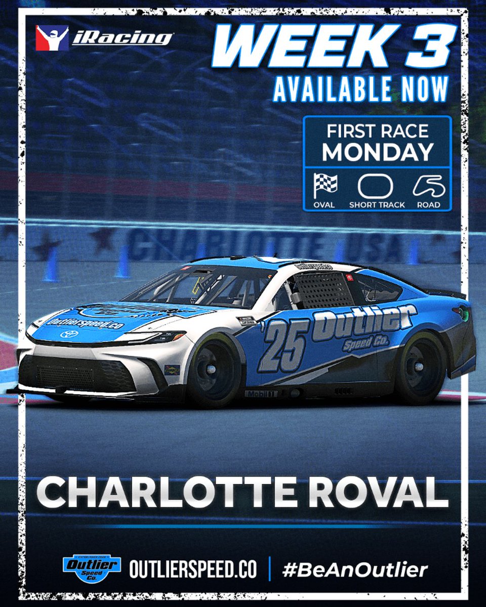 It's Roval week!! Is the roval more oval or more road? Doesn't really matter to us at Outlier, we bring the speed regardless!

🏁Individual Setups: outlierspeed.co

🏁Subscriptions: outlierspeed.co/pricing-plans/…