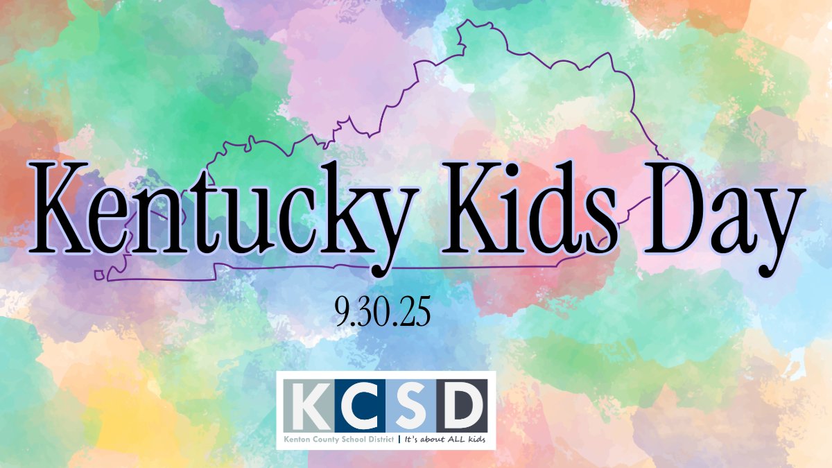 TheKCSD's tweet image. Happy Kentucky Kids Day to our #TeamKenton students!

PTA Kids’ Day was established in 1985 to set aside one day just for our students. The goal is to send the message to each child that he or she is a special and unique individual who is respected and loved.