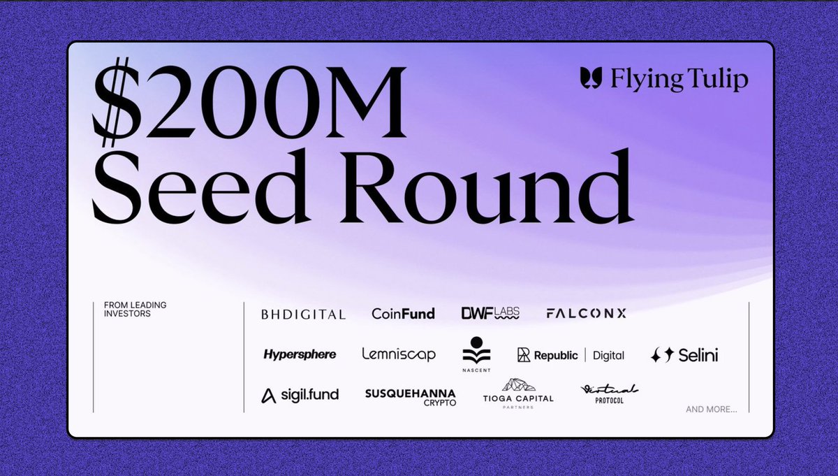 its_airdrop's tweet image. Andre Cronje's new project @flyingtulip_ recently raised $200M at $1B valuation.

• Backed by Brevan Howard Digital, CoinFund, etc

• They plan on a $800M public sale in the near future

• No initial allocation for team members

• Team is compensated via open-market buybacks…