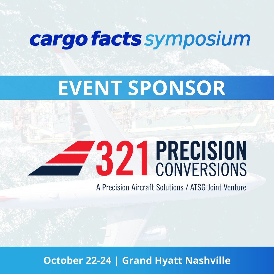 CargoFacts's tweet photo. Weβre pleased to announce 321 Precision Conversions as a Cargo Facts Symposium 2025 sponsor! Theyβll be part of the premier gathering for freighter aircraft and air cargo. Will you?
π https://t.co/Vk7hS8Z6HG
#CargoFacts #AirCargo #Networking #CFS25 #Aircargoleader https://t.co/1FW7OXh1cK