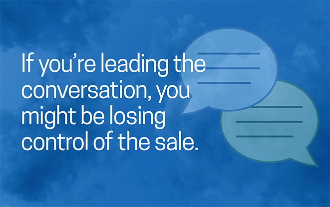 If you’re always leading the conversation, you might actually be losing control of the sale. Why? Because when we talk too much, we miss the chance to really hear what the prospect is telling us. hubs.la/Q03L9b-Y0 

#salestraining #sandlertrainingNYC
#SalesTips