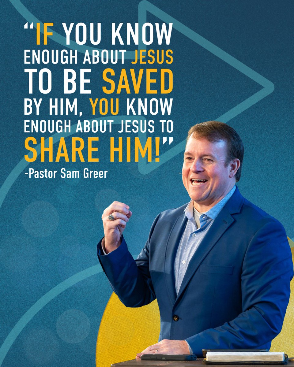 RedBankBaptist's tweet photo. “If you know enough about Jesus to be saved by him, you know enough about Jesus to share him!” - Pastor @SamGreer_PSG https://t.co/dBzC9OBvI5