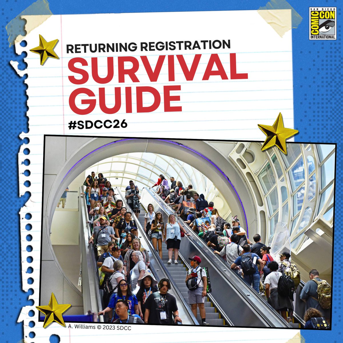 Comic_Con's tweet image. The Returning Registration Survival Guide is here! Every resource we’ve made for this Saturday’s sale, all in one place. Head to the link for details. bit.ly/4mGDTvU