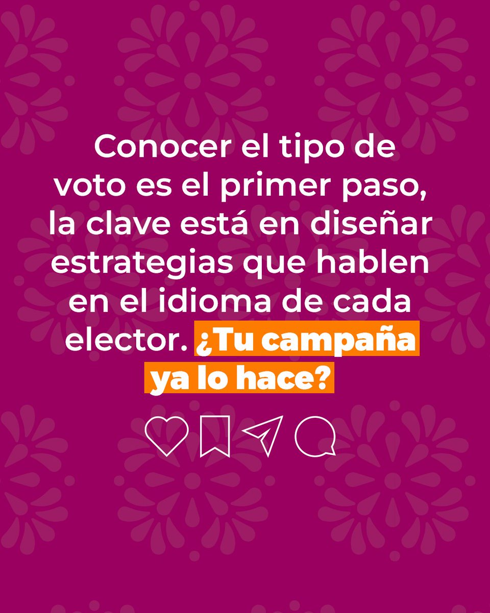 🔎 Conocer los tipos de voto es clave en toda elección. Identificar si un elector es voto duro, blando, opositor o indeciso te permite diseñar mensajes más certeros y estrategias que realmente conecten.

👉 ¿Ya sabes cómo habla cada segmento de tu electorado?