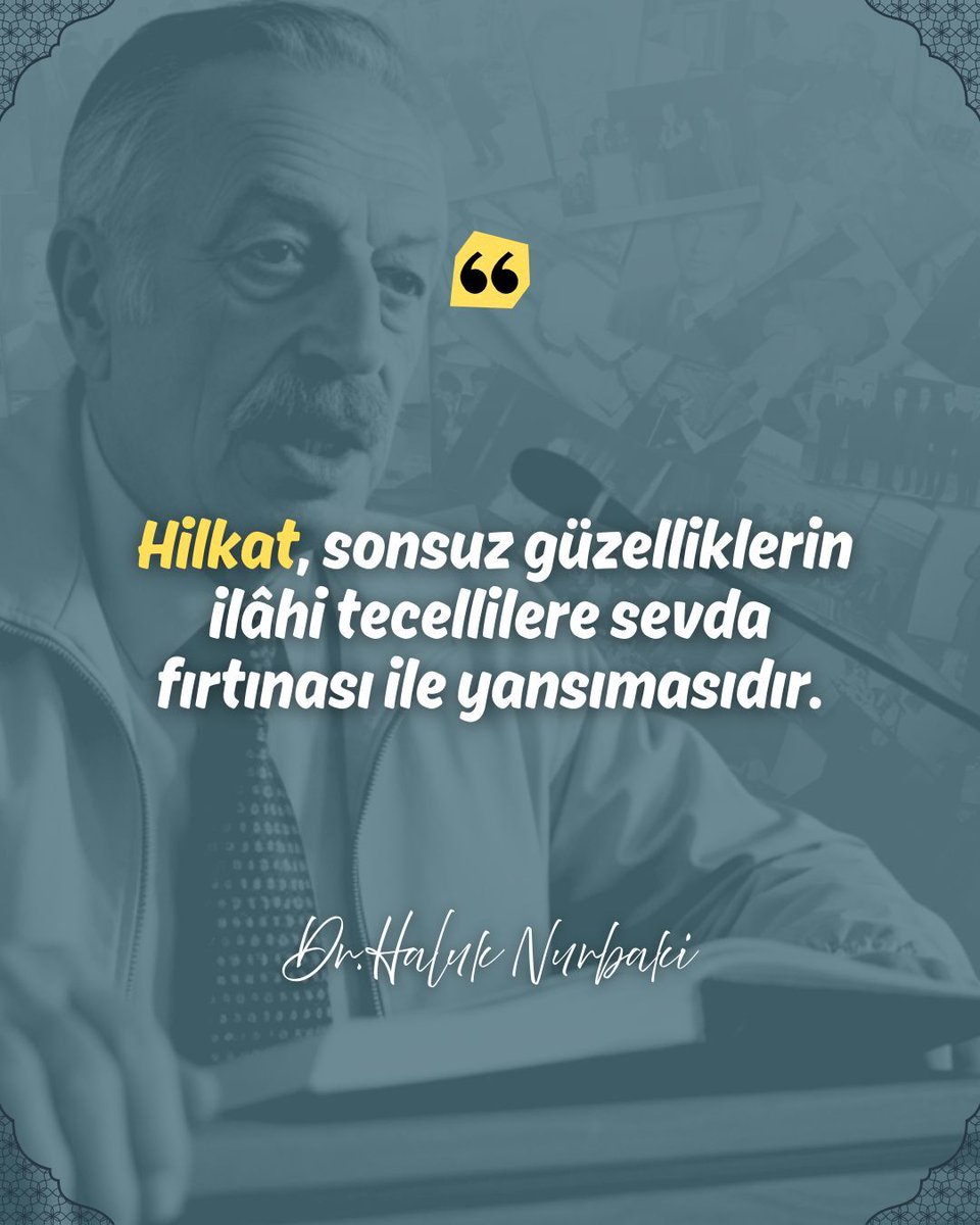 drhaluknurbaki's tweet photo. Hilkat, sonsuz güzelliklerin ilâhi tecellilere sevda fırtınası ile yansımasıdır. *
🔗 https://t.co/bgUTc8uLth
#DrHalukNurbaki #HalukNurbaki #Nurbaki #Hilkat #Tecelli #Sevda #İlahi #Güzellik #Hakikat #İrfan #Mana #Tevhid https://t.co/m48g47GYPg