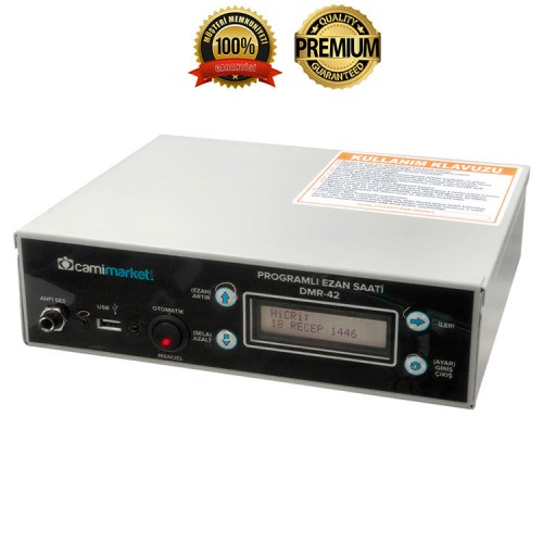 camimarket.com/ezanmatik-dmr-…
Ezanmatik DMR-42 Otomatik Ezan Okuyan Cihaz (Dahili Hoparlörlü)

**YENİ TASARIMIYLA 2024 MODEL**