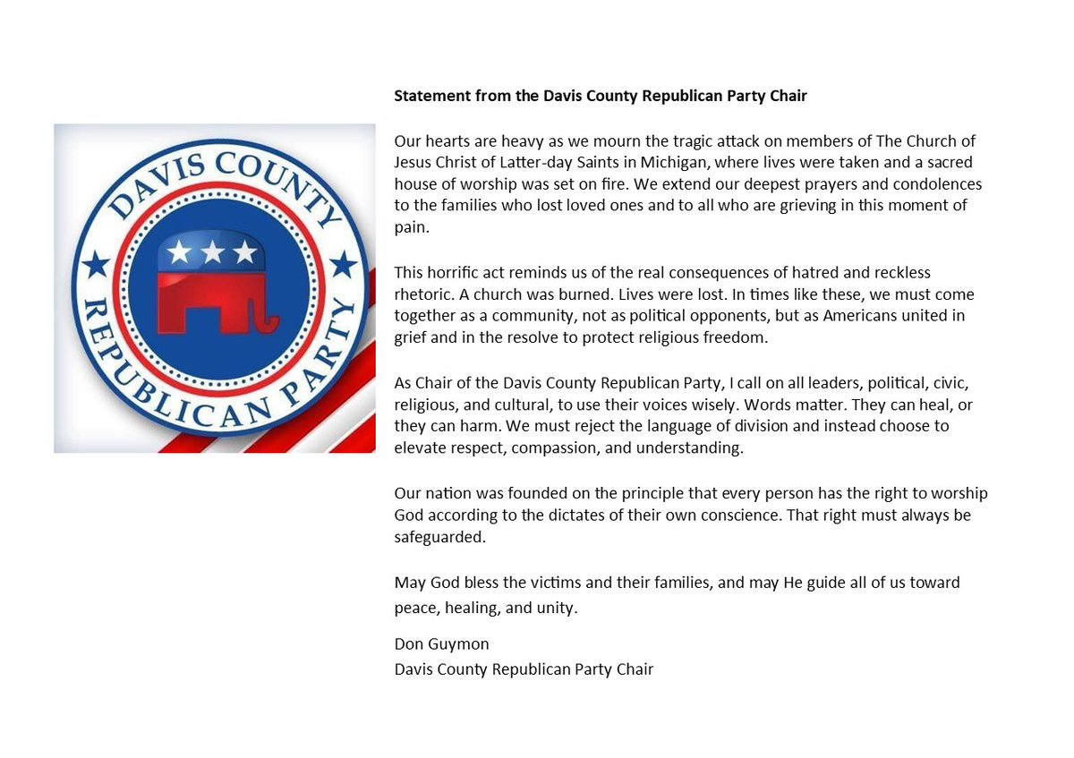 Davis County GOP tweet media