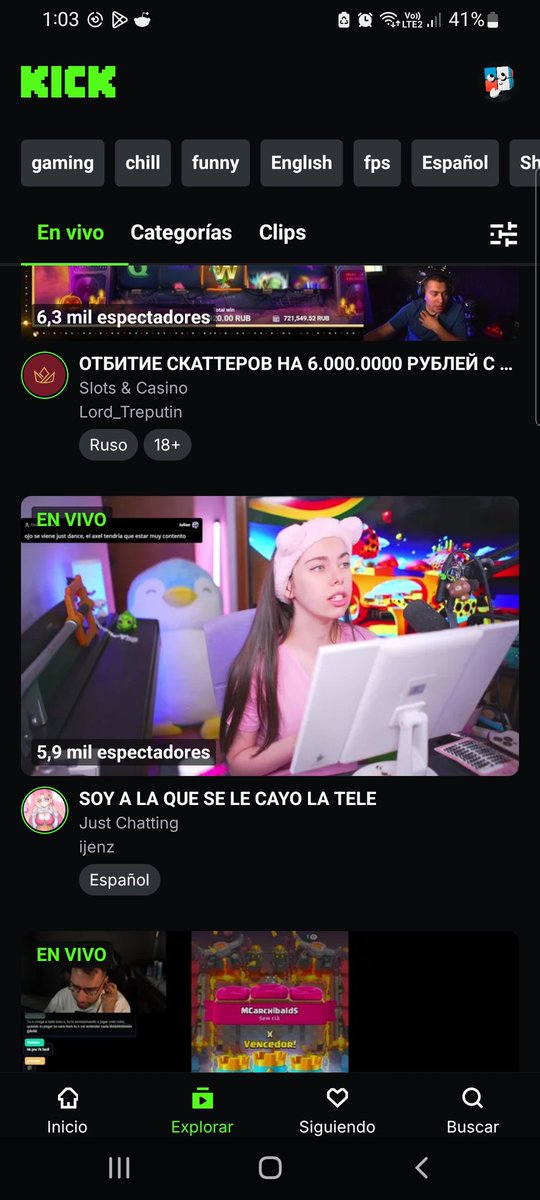 La unica inteligente fue esta vieja 
Se mete sus 5,9 de bots y hace mas de 10 horas relajadas jeje
La Plata que le esta sacando a kick no tiene que ser normal ejej