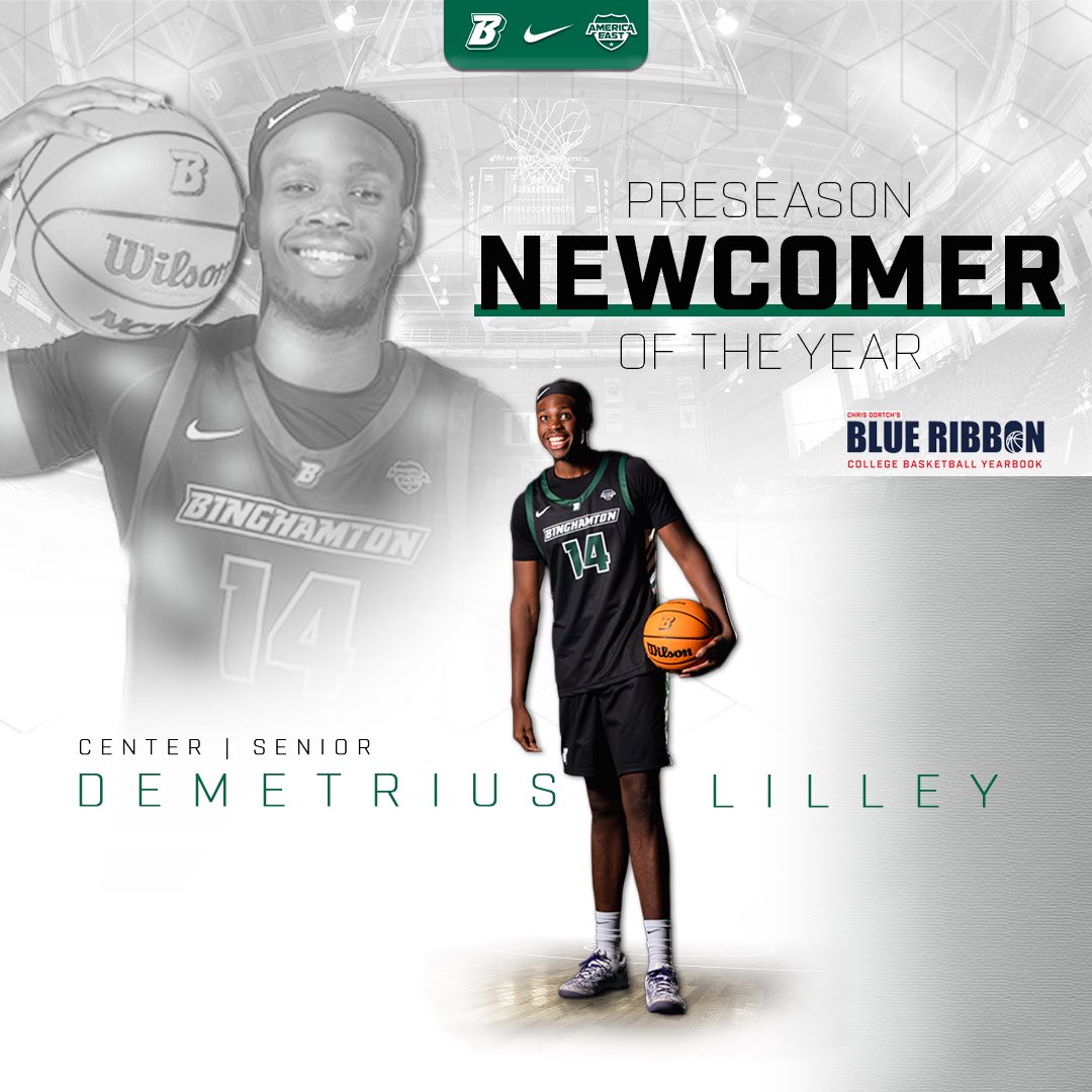 Big Preseason Honors from Blue Ribbon College Basketball Yearbook!🐻😼🏀

🏀 <a href="/jquigley_3/">Jeremiah Quigley</a> – All-Conference Team
🏀 <a href="/LilleyDemetrius/">demetrius lilley</a> – America East Newcomer of the Year

#ONeBinghamton