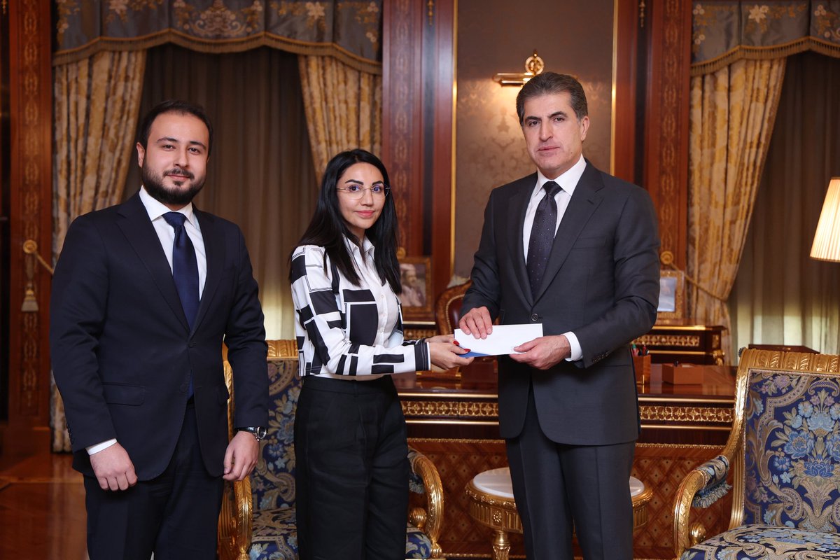 Proud to convey the incredible hard work of over 500 young, talented people behind the #MyAccount project with H.E. <a href="/IKRPresident/">Nechirvan Barzani</a> Nechirvan Barzani today. 

We thanked H.E. The President for his support to the programme and the team. 

To the team across the Kurdistan Region —