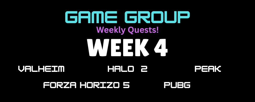 GameGroupDisc's tweet photo. What's Crack'a'Lackin another week another set of gaming challenges for yall to complete and win some money from. This week we have #Valheim #Halo #peakgame #Forza #PUBG Join below for more info!

https://t.co/JtVf0MC68S https://t.co/ZjqkrPBdVP