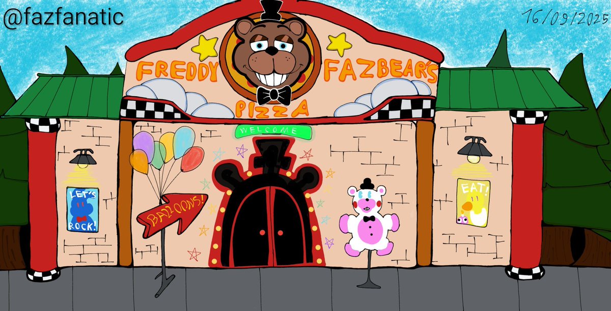 fazfanatic's tweet photo. π»Freddy Fazbear's Pizzaπ
09/16/2025
ART made by: @fazfanatic
#Freddy #FNAF #freddyfazbearspizza https://t.co/BYoKlKxiv7