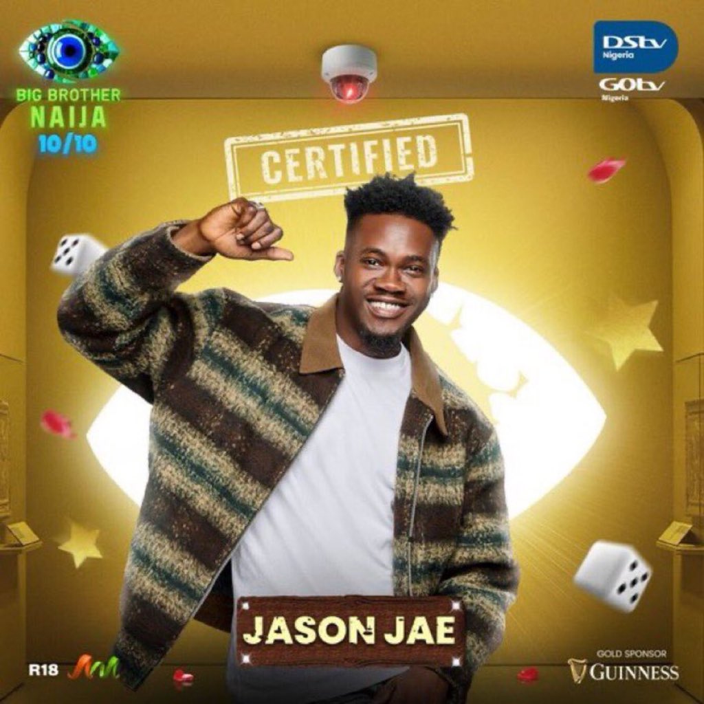 JASON JAE !!! 🫡🎉🎊

Three times HOH of the season✅

First HOH of the season✅

Last HOH of the season ✅

What an impressive run in the 10/10 season 👏👏👏  #BBNaija #BBNaijaS10