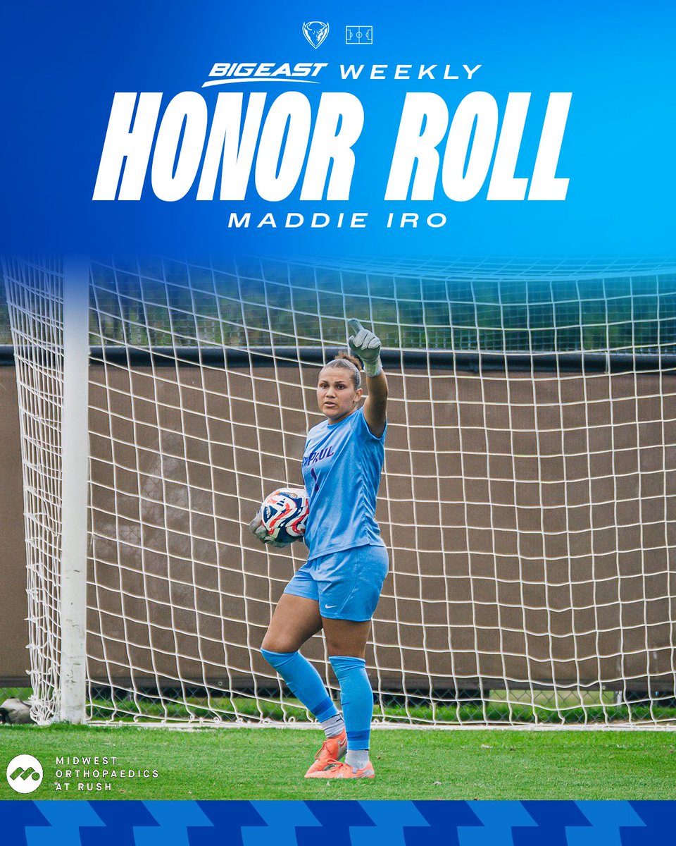 DePaul Womenโs Soccer (@depaulwsoc) on Twitter photo Holding it down in her first start as a Blue Demon ๐
๐ฉบ <a href="/MOR_Docs/">Midwest Orthopaedics at Rush</a>
๐ฐ ow.ly/RFq850X3RNz Holding it down in her first start as a Blue Demon ๐
๐ฉบ <a href="/MOR_Docs/">Midwest Orthopaedics at Rush</a>
๐ฐ ow.ly/RFq850X3RNz