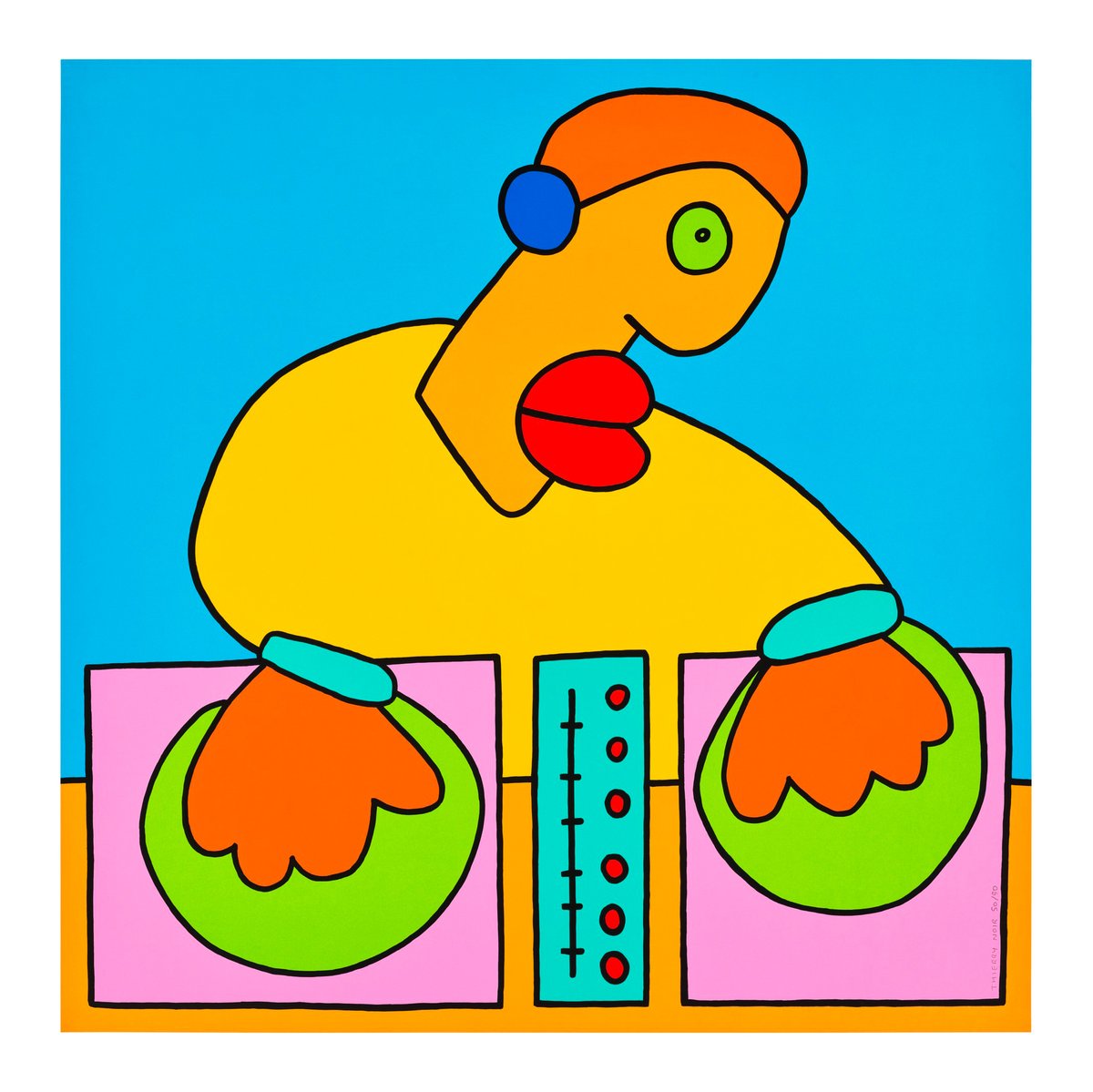 The Energy of the Moment Takes Us Through the Night (2024)

Contemporary Edition: London
Christie’s
Tuesday 30 September 2025

screenprint in colours, 2024, on wove paper, signed and numbered 50/50 in pencil, published by Thierry Noir, Berlin
Image &amp; Sheet 999 x 999 mm.