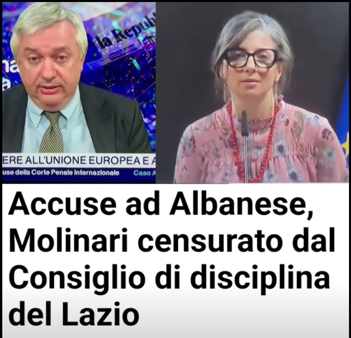FranceskAlbs's tweet image. Per  un giornalista, una misura disciplinare come la censura dall’Ordine dei Giornalisti è fatto gravissimo. 

Cosa spinge un professionista di lunga data come @Maumol a rischiare sanzioni pur di diffamare con tale volgarità una figura istituzionale che fa solo il proprio dovere?
